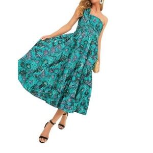Ulla Johnson Ellie Dress in Jade floral print